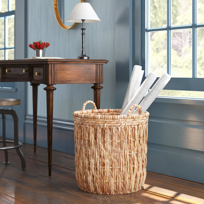 Tall Round Floor Wicker Basket & Reviews Birch Lane